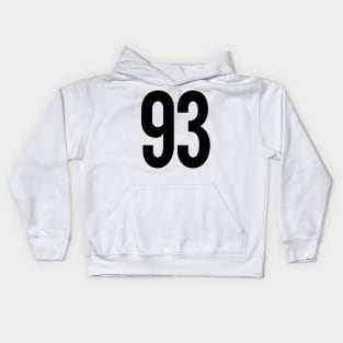 Black 93 Kids Hoodie